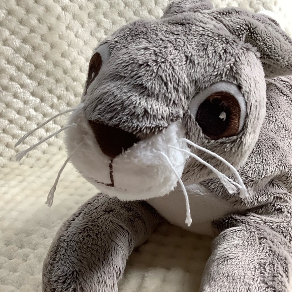 IKEA Vandring Plush Hare Bunny Rabbit Floppy Stuffed Animal Toy Embroidered Eyes - Picture 5 of 8